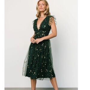 Chiara shimmer midi dress size medium